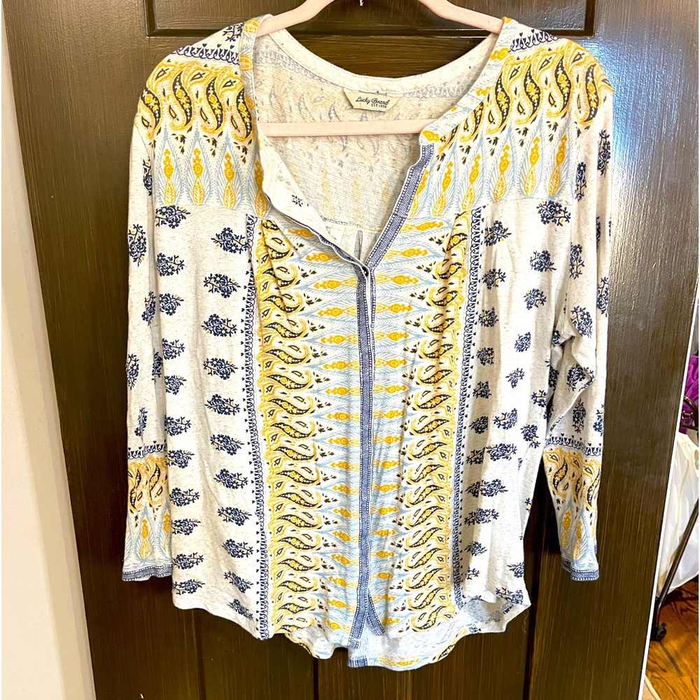 Lucky Brand boho blouse